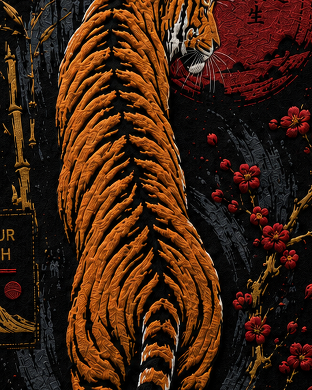Tiger - Celebrity Pick Oversized Puffed Print Tee - Limited Edition