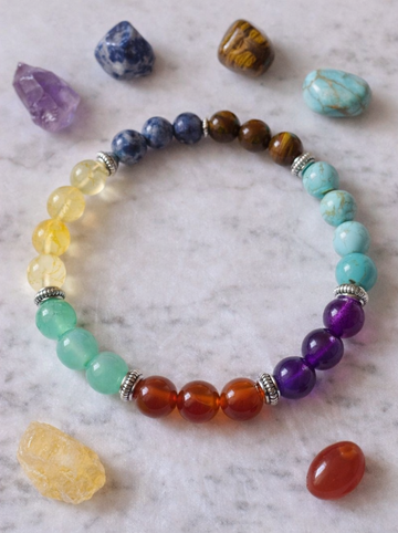 Chakra Harmony Bracelet – 7 Chakra Gemstone Beaded Bracelet