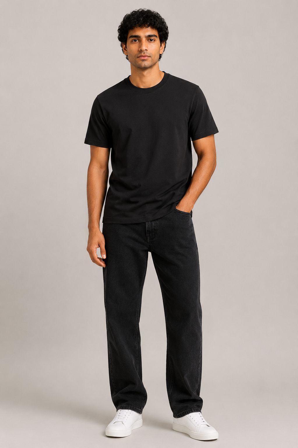 PREMIUM - Regular Fit Premium Cotton - 180 GSM - Black