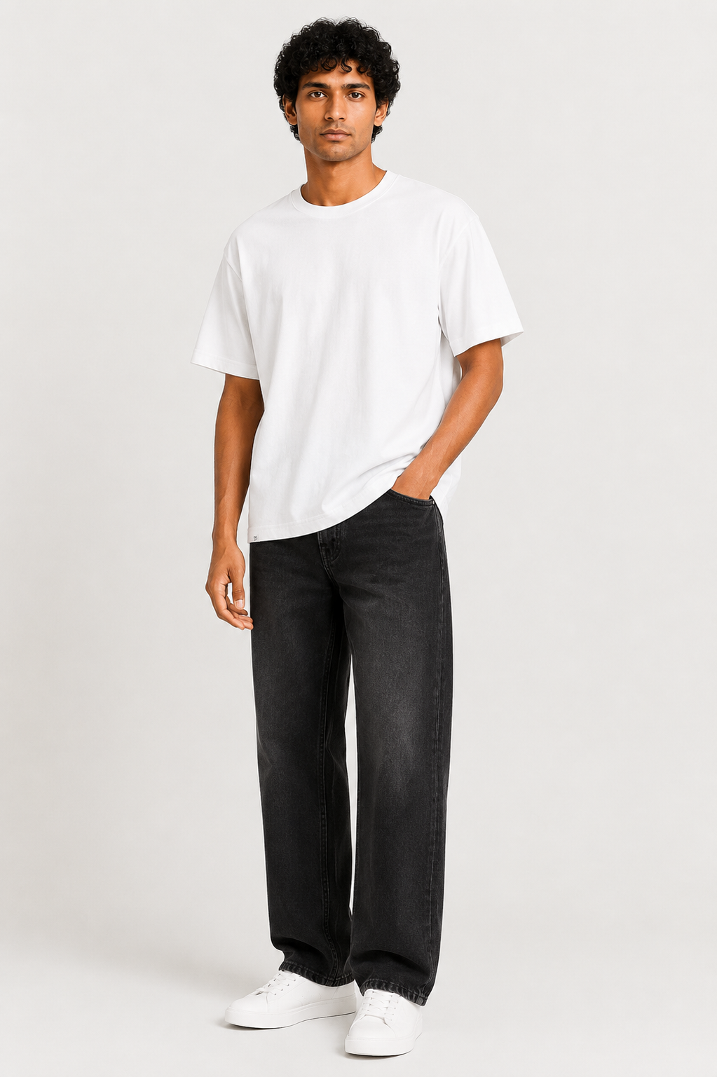 PREMIUM-Oversized Cotton French Terry - 240 GSM - White