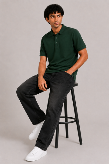 PREMIUM- Polo Cotton - 240 GSM - Green