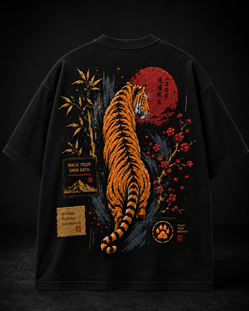 Tiger - Celebrity Pick Oversized Puffed Print Tee - Limited Edition