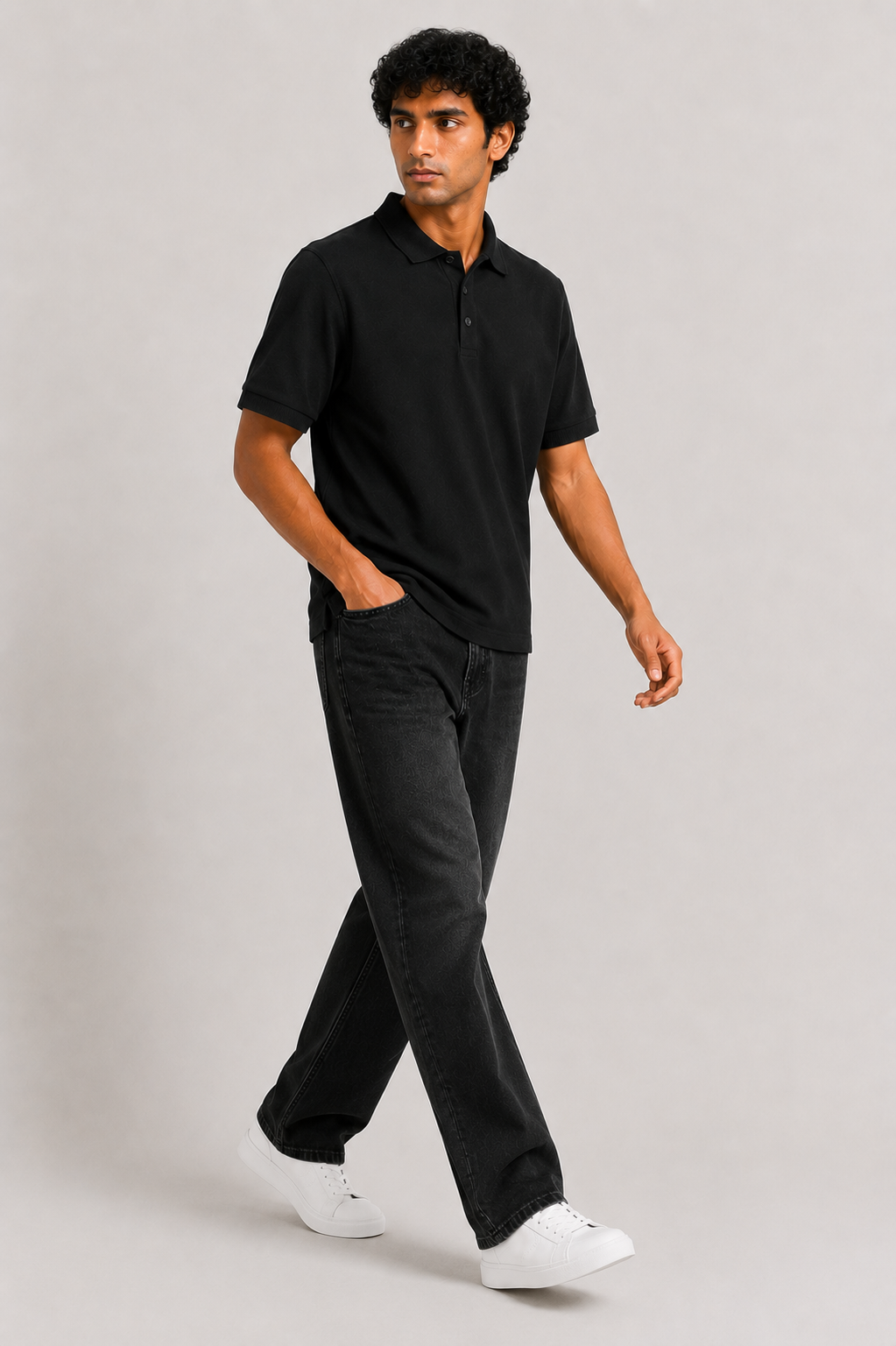 PREMIUM- Polo Cotton - 240 GSM - Black