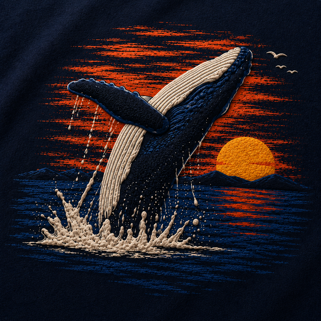 Whale - Oversized Puffed Print Tee - Limited Edition 🐋